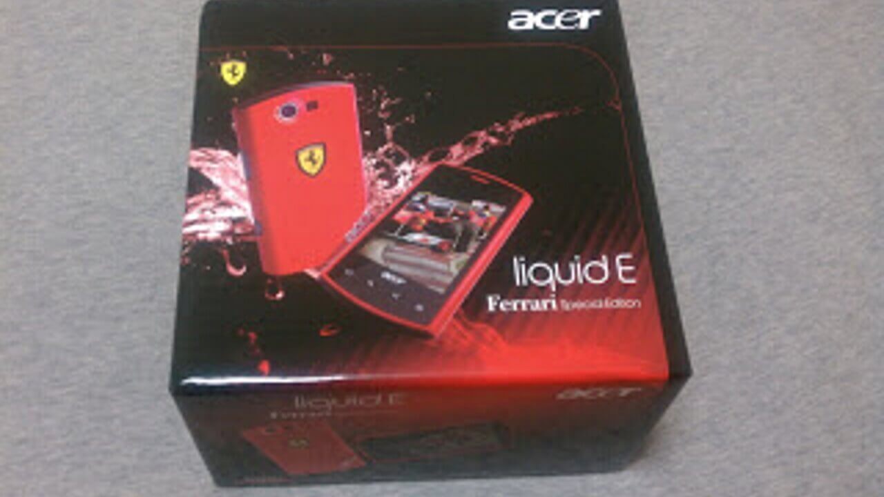 「Acer liquid Ferrari Special Edition」開封