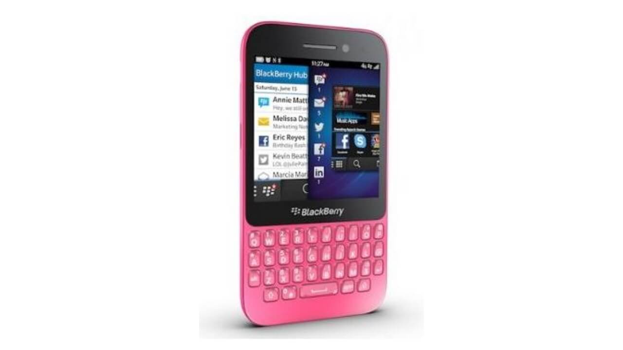 BlackBerry Q5 PINKスペインAmazonから直輸入可能