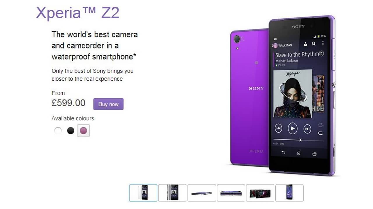 Xperia Z2が欧州のSony Storeで発売