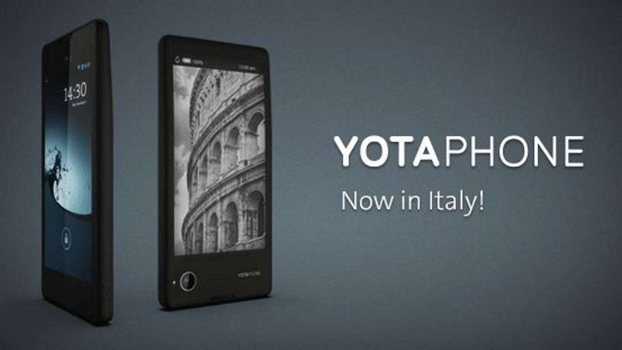 YotaPhoneがイタリアでも販売開始