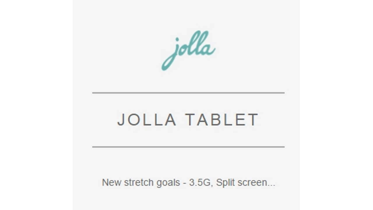 「Jolla Tablet」の新たな寄付目標発表