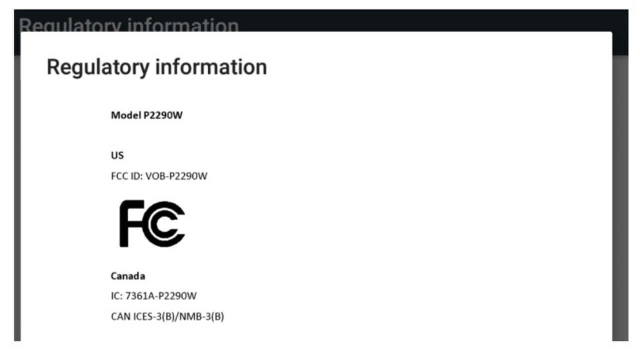 NVIDIA製未発表タブレット「P2290W」FCC認証取得