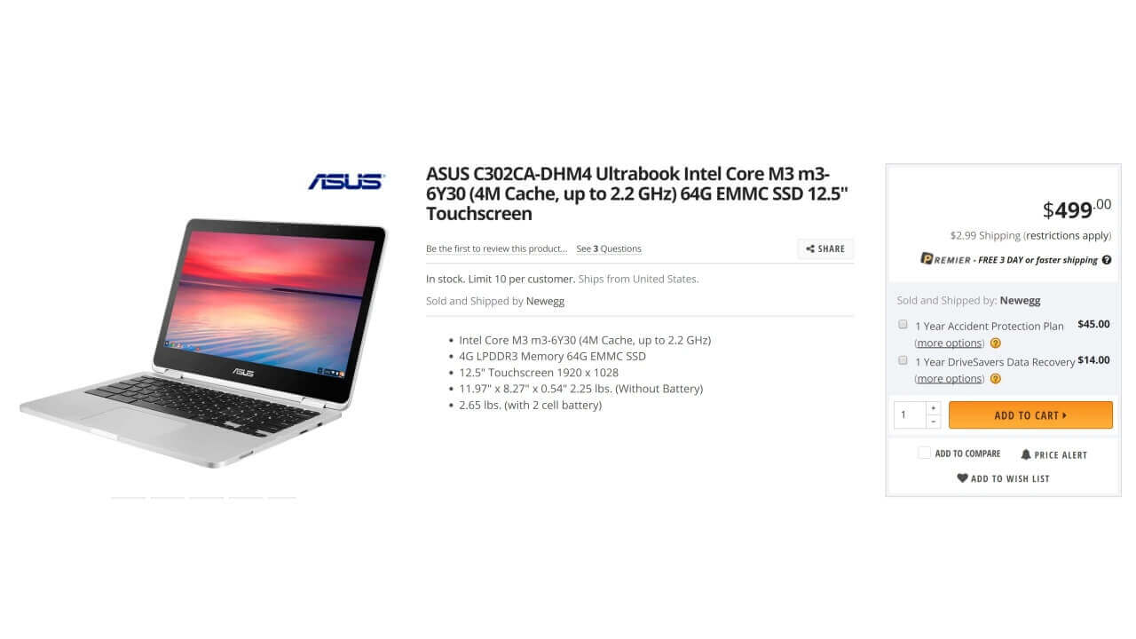 未発表Chromebook「ASUS C302CA」CES 2017で正式発表？