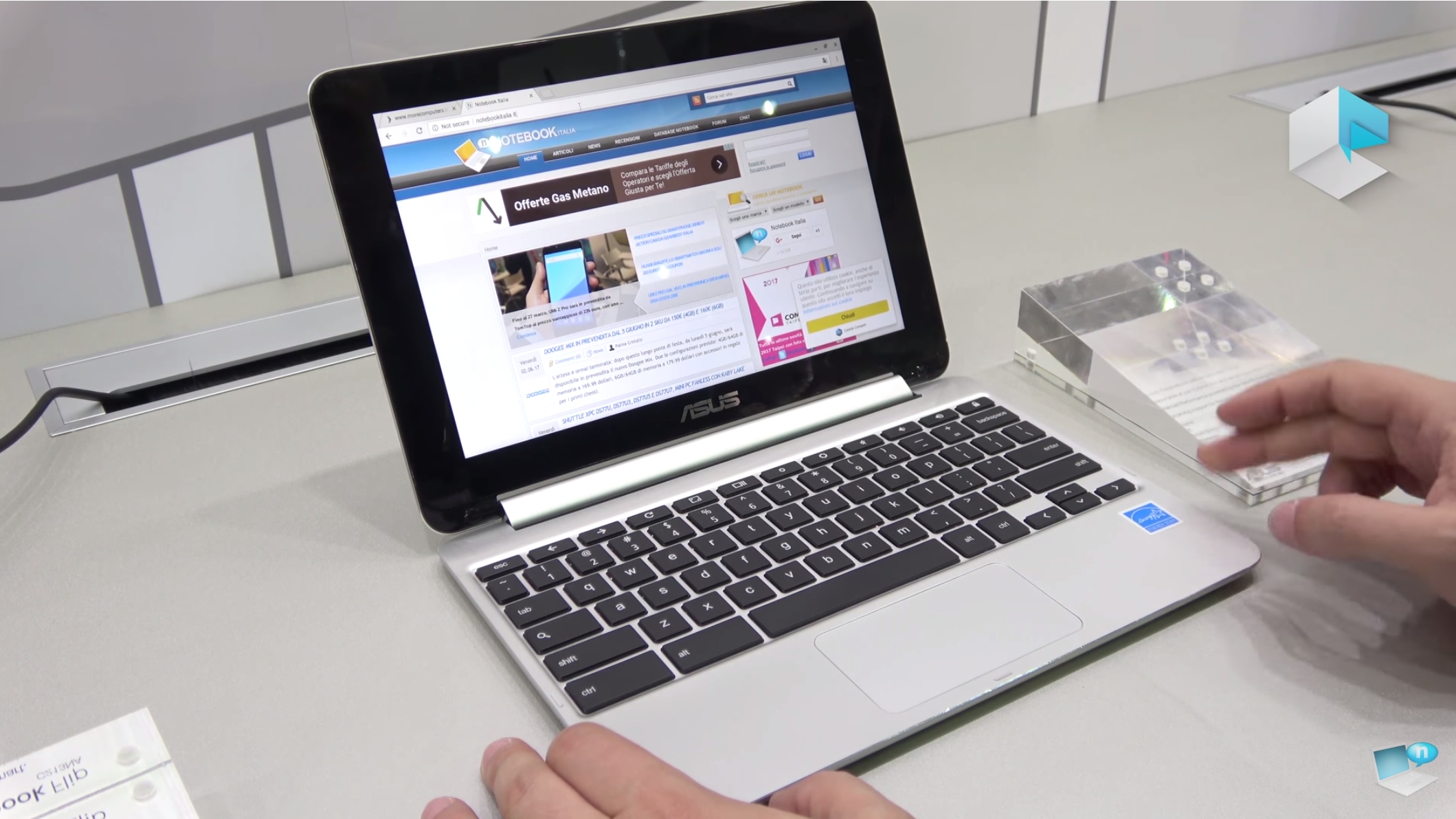「Chromebook Flip C101PA」のハンズオン動画