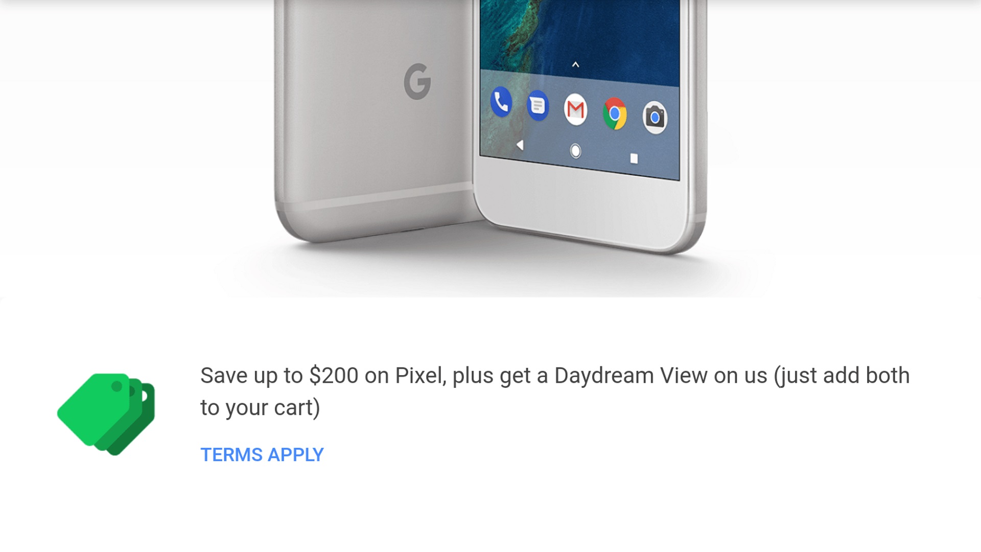 米Googleストア「Pixel/Pixel XL」を最大$200引き、更に「Daydream View」も無料