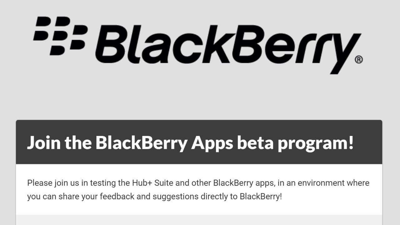 BlackBerry、新「Apps beta program」招待開始