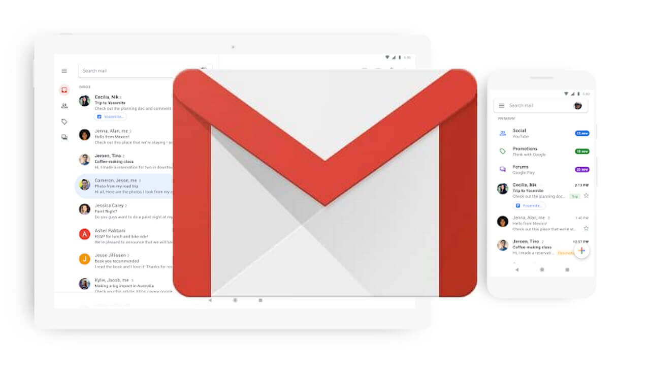 Google、「Gmail」の新マテリアルデザインアップデートを発表
