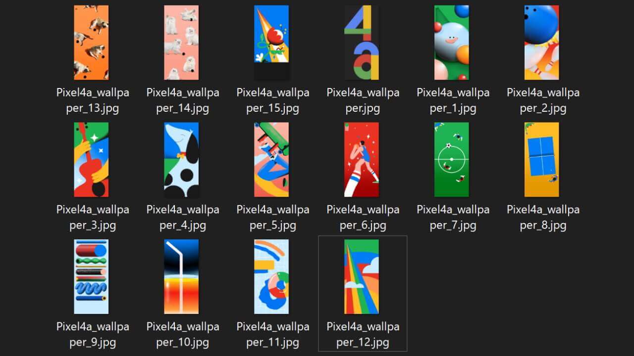 Pixel 4a パンチホール壁紙が流出 全16枚 Jetstream Blog