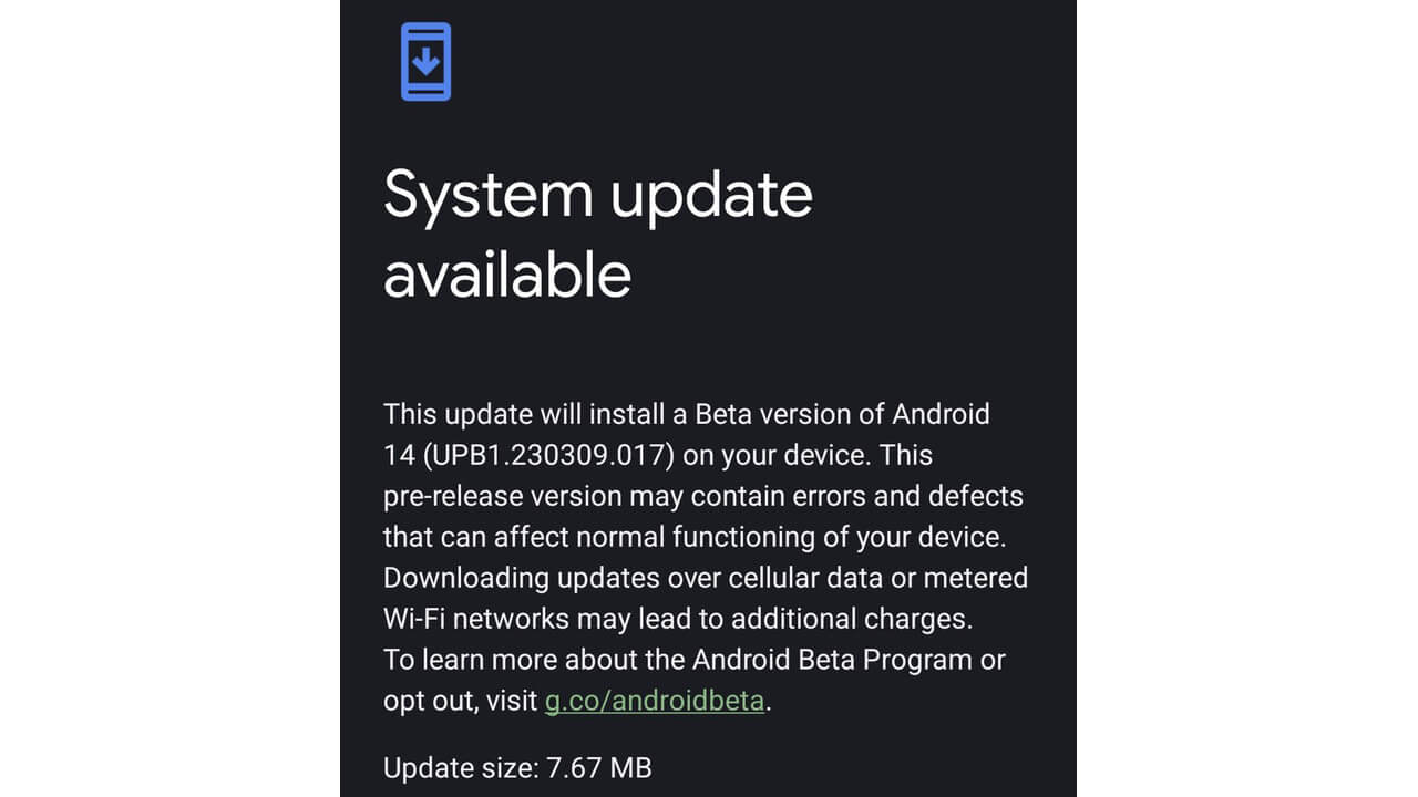 Android 14 Beta 1.1