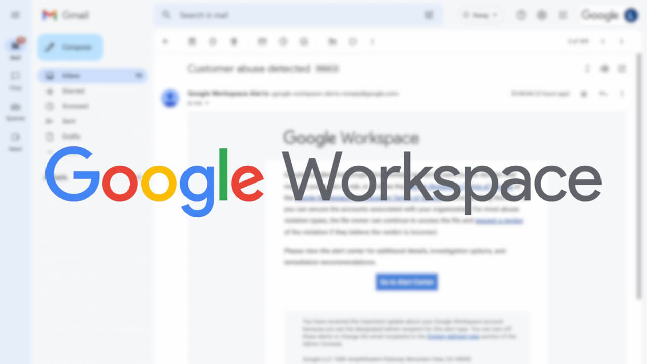 「Google Workspace」組織内不正使用アラート機能追加