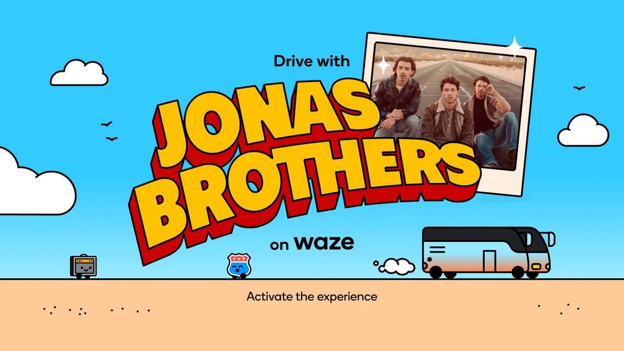 「Waze」ジョナス・ブラザーズテーマ追加【英語】