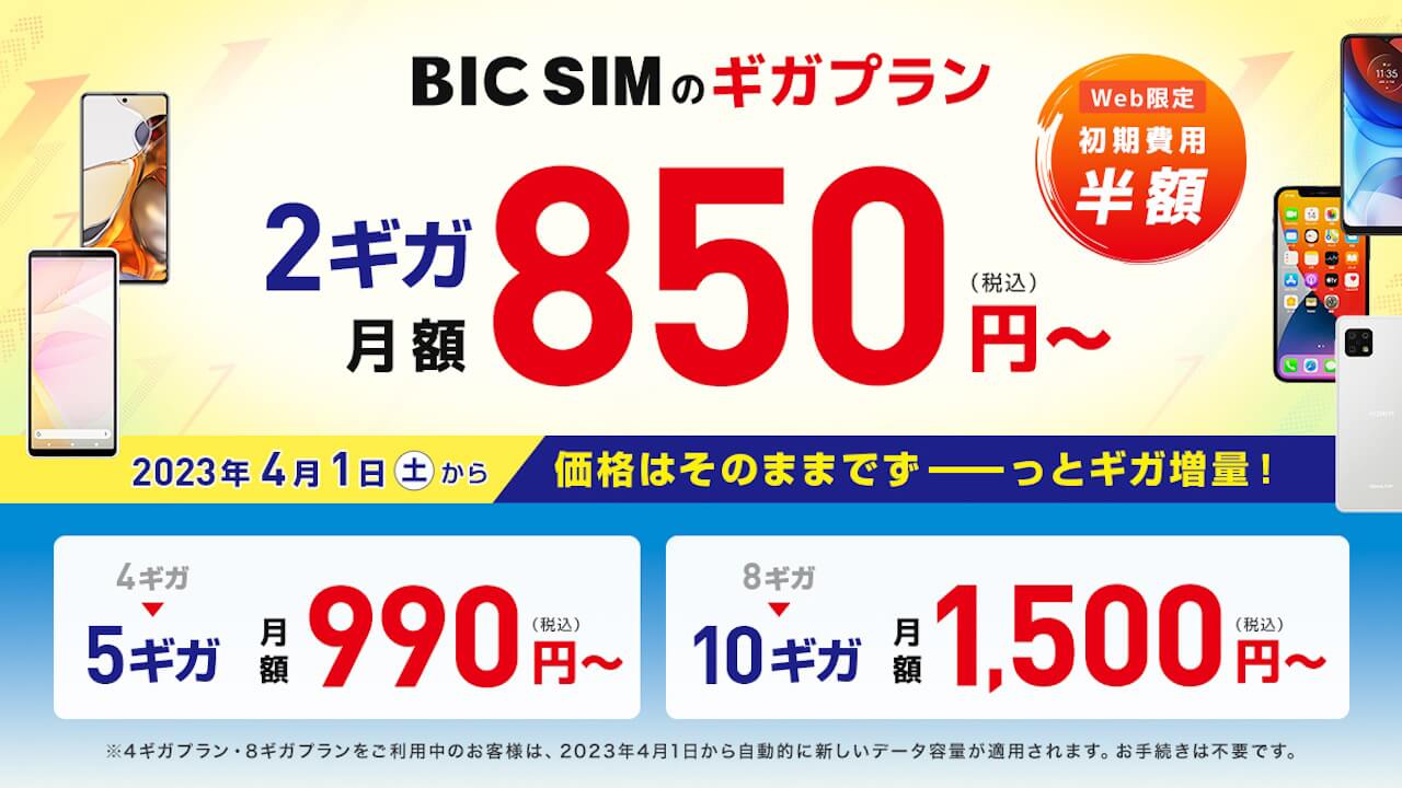 店頭限定！「BIC SIM」MNO転入15,000pt プレゼント【7月31日まで】