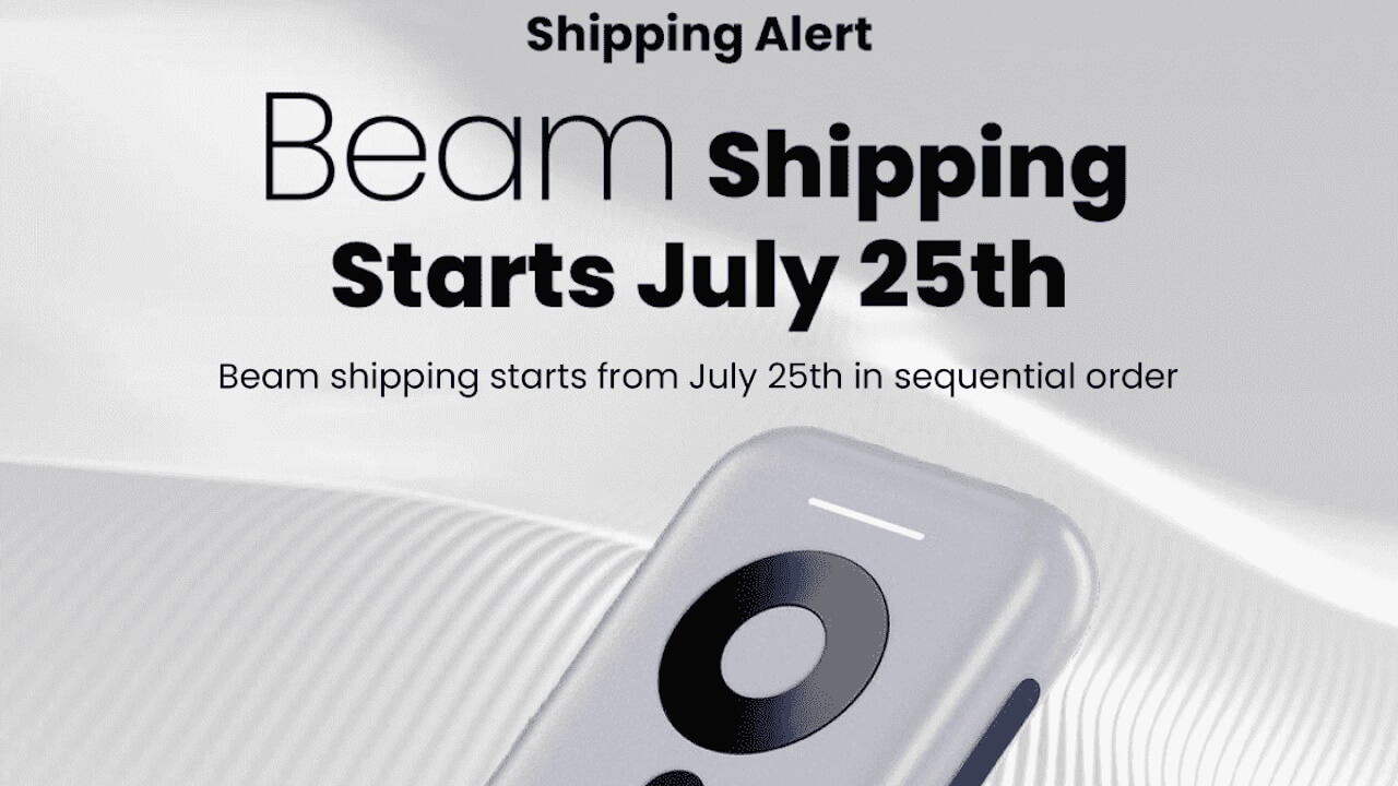 ワイヤレスミラーリングデバイス「XREAL Beam」7月25日出荷開始